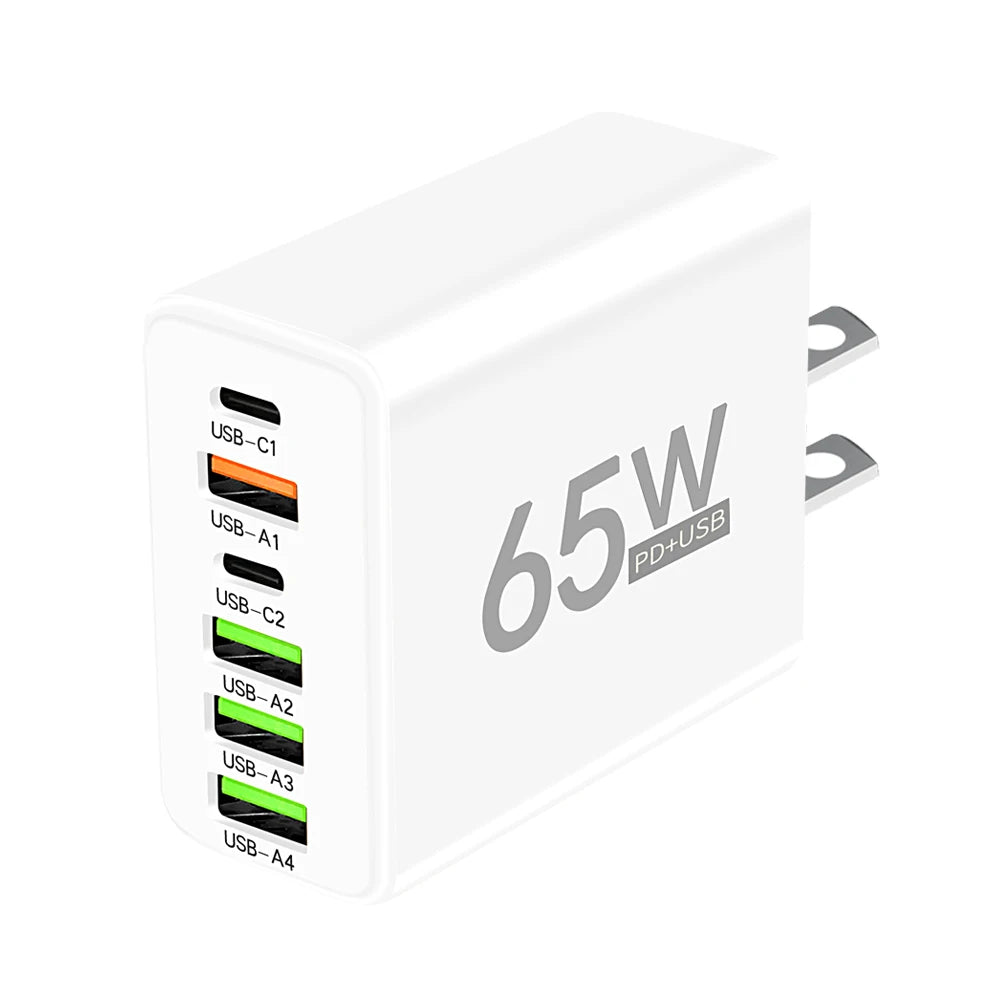 Cabezal de 65W con 4 conexiones USB