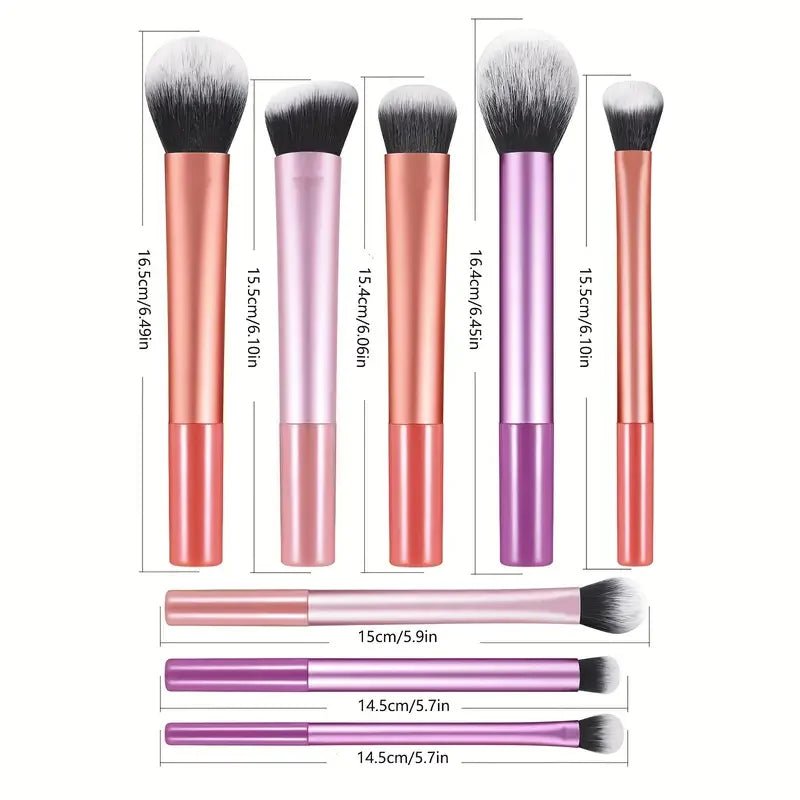 Set de 8 brochas con distintos tamaños - ayc shop