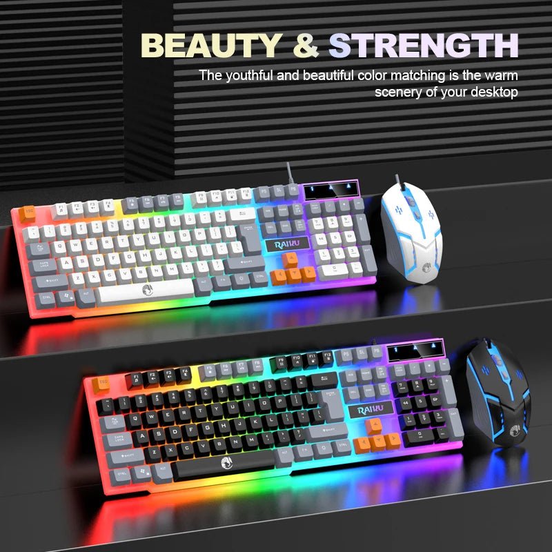 Teclado Raihu con 3 combinaciones de color - ayc