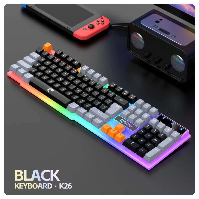 Teclado Raihu con 3 combinaciones de color - ayc