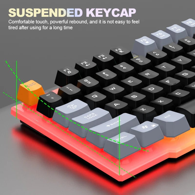 Teclado Raihu con 3 combinaciones de color - ayc